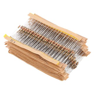 860pcs 1 ohm-1M ohm 1/4W Carbon Film Resistors Assortment Kit 43 Values