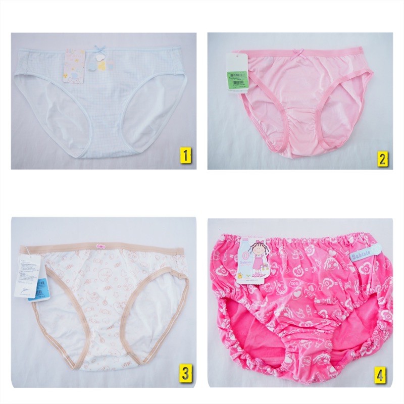 K.6 Sabina กางเกงชั้นในเด็ก มี 4 แบบให้เลือก เนื้อผ้านุ่ม สวมใส่สบาย ของเเท้ มีป้าย