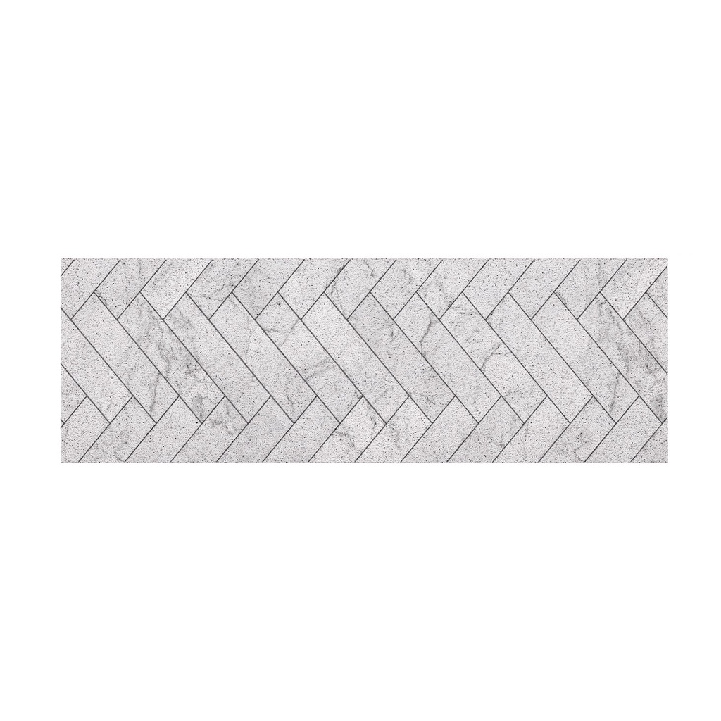 [MT04-00000024] พรมเช็ดเท้า พรมดักฝุ่น ลาย ไวท์บริค ขนาด 40x120 ซม