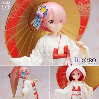 Figure ฟิกเกอร์ Re Zero Starting Life in Another World รี ซีโร่ รีเซทชีวิต ฝ่าวิกฤตต่างโลก Ram แรม 1/7 ชุดกิโมโน Kimono