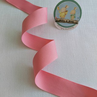 ริบบิ้นกรอสเกรน สีโอลโรส ขนาด 2.5 ซม. ราคา 1 หลา 12 บาท / ริบบิ้น ริบบิ้นผ้า ริบบิ้นขั้นบันได ริบบิ้นผ้ากรอสเกรน