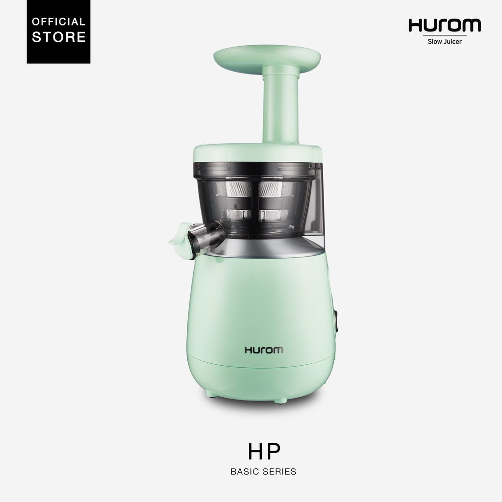 Hurom เครื่องสกัดน้ำผักและผลไม้เเยกกาก รุ่น HP (Basic Series) สี Pistachio Green