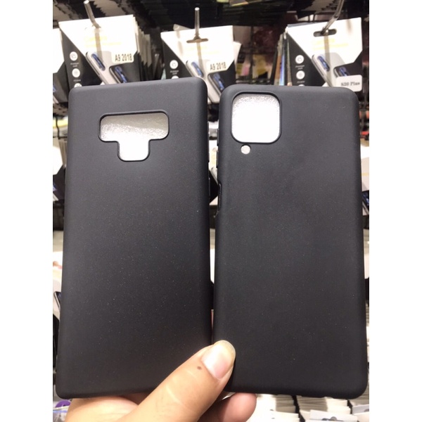 เคส  Samsung Galaxy Note9/A12แท้แน่นอน TPU ถนอมเครื่อง สีดำทึบเรียบ เคสกันกระแทก