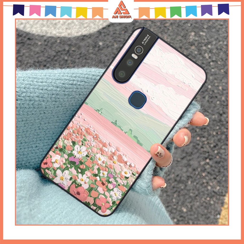 เคสโทรศัพท์สําหรับ Vivo V15 / V15 Pro 3D Flower Art ภาพวาดสีน้ํามัน
