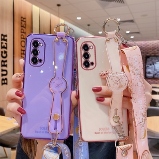 เคสโทรศัพท์มือถือ พร้อมสายคล้องคอ หรูหรา สําหรับ OPPO Reno2 F 2Z A7X F9 Reno 2 3 3Pro Find X2 X2 Pro Find X3 NEO