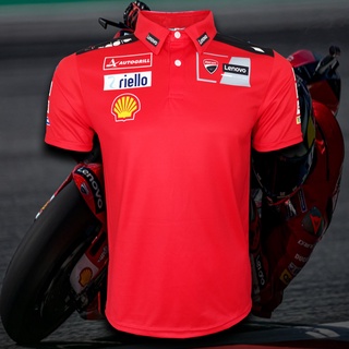 เสื้อโปโล Polo Shirt MotoGP เสื้อโปโลโมโตจีพี ทีม ดูคาติ เลโนโว่ รุ่น แจ็ค มิลเลอร์ #MG0078 พิมพ์ทั้งตัว ไซส์ S-5XL