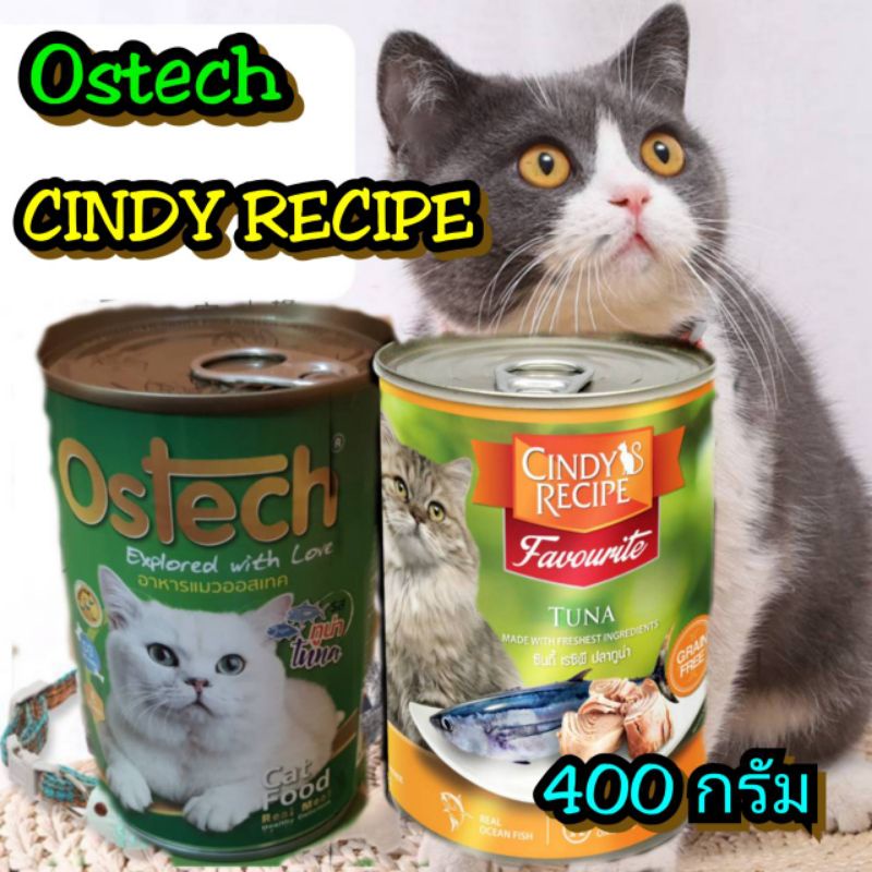 1* Ostech & CINDY RECIPE อาหารแมว  ขนาด 400 กรัม