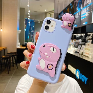 Samsung A42 5G A12 5G A02S M51 M31S M31 A41 A31 A01 Core Cute Dinosaur Doll Couple Soft Silicone Case