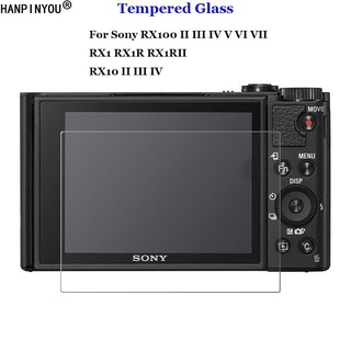 ฟิล์มกระจกนิรภัยกันรอยหน้าจอ LCD 9H 2.5D กันระเบิด สําหรับกล้อง Sony DSC-RX100 V VI VII RX10 RX1R II III IV RX1 RX1RII M2 M3 M4 M5 M6 M7