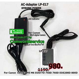 AC Adapter set for Canon LP-E17 แบตเตอรี่กล้องแบบเสียบปลั๊กไฟ for Canon EOS M3 M5 M6 800D 760D 750D 77D 200D