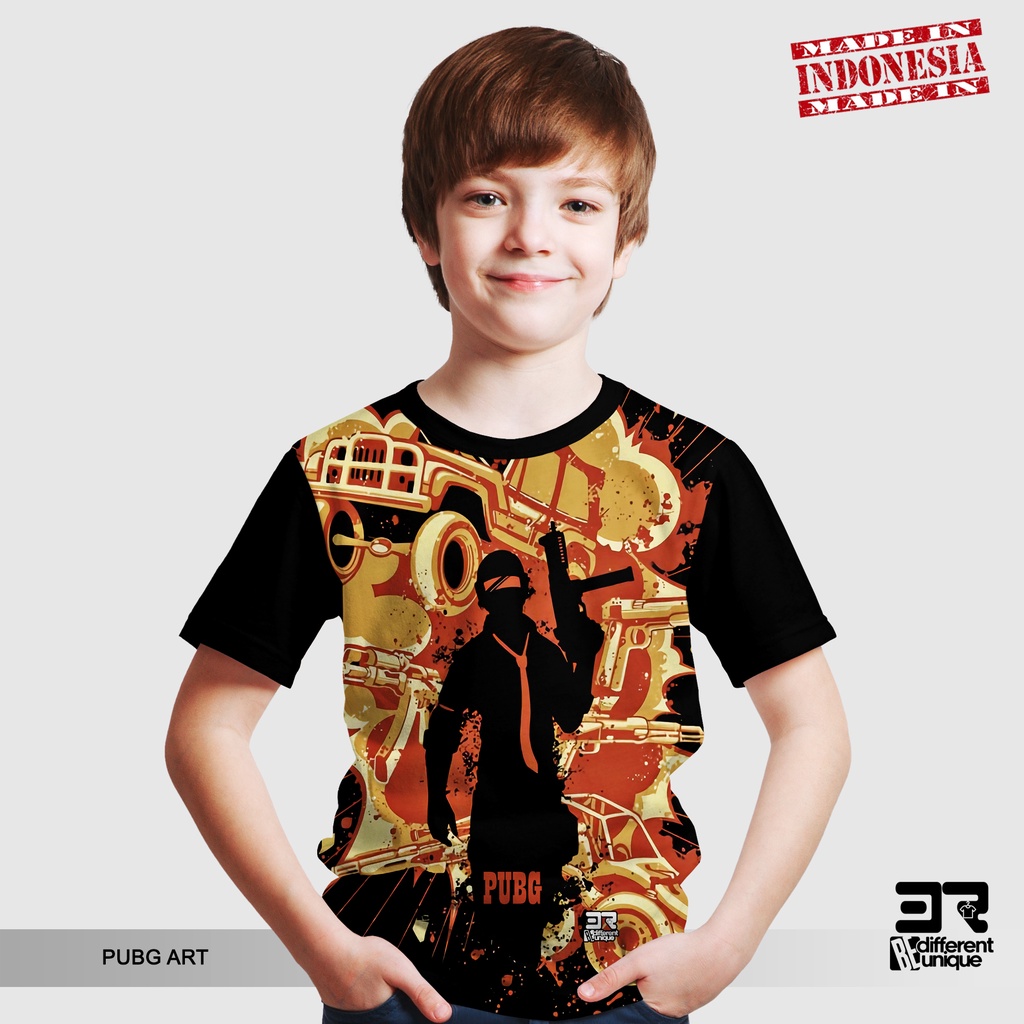 เสื้อยืด DISTRO สําหรับวาดภาพเกม PUBG ART