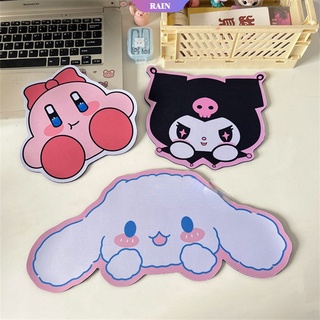 Sanrio Kawaii Kuromi Cinnamoroll Kirby แผ่นรองเมาส์ กันลื่น ลายการ์ตูนอนิเมะน่ารัก สําหรับแล็ปท็อป โต๊ะนักเรียน [RAIN]