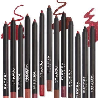 Phoera Matte Silky Velvet Lipliner Pen -Delicate Smooth Shaping Lip Liner Pencil -Lip Makeup Cosmetic