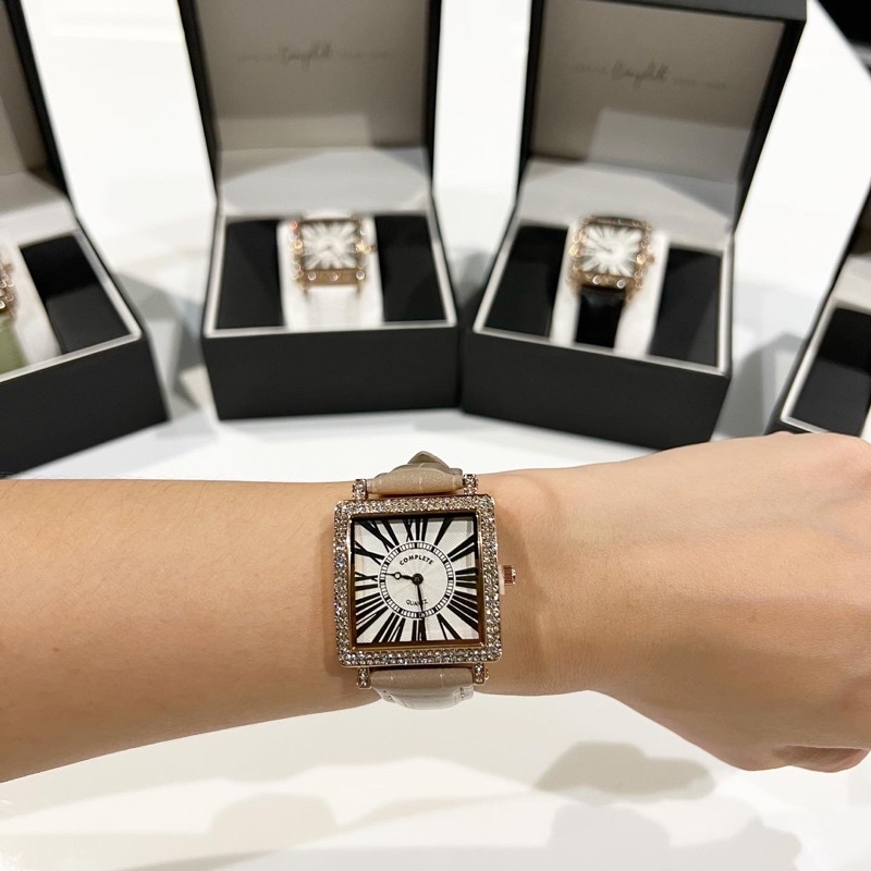 [โค้ด CPLOCT22 ลด80] minimal square watch (ROSEGOLD) นาฬิกาหรู นาฬิกาแฟชั่น