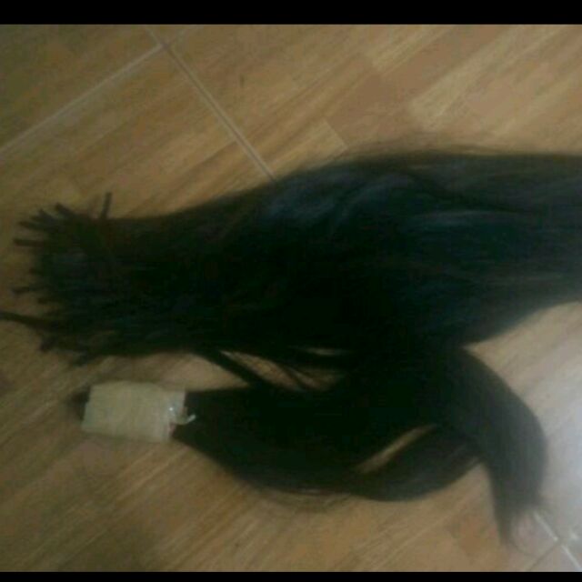 ผมแท้เกรดAยืดแล้ว 25นิ้ว ฟรี20นิ้ว1มัด