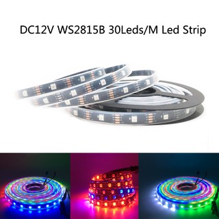 Xnbada สายไฟ Led 1-5 ม . Dc12V 30 Leds / M Ws2815 Rgb สําหรับตกแต่ง