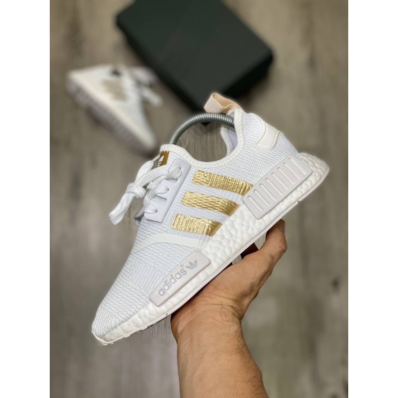 DF Adidas NMD R1 (size36-45)White Gold