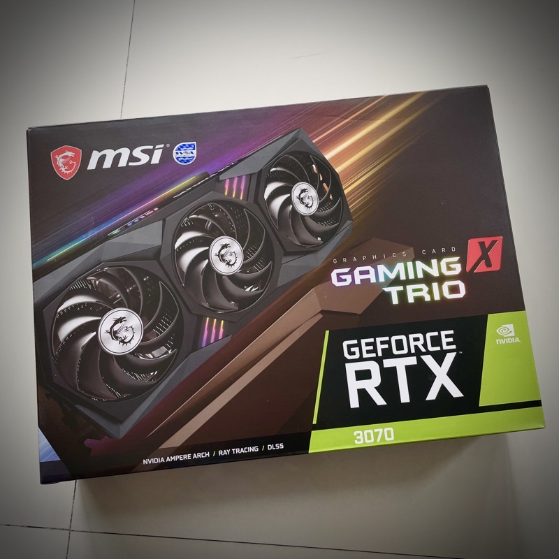 การ์ดจอ MSI GeForce RTX 3070 GAMING X TRIO 8G  3พัดลม (ของใหม่ ยังไม่แกะซีล)