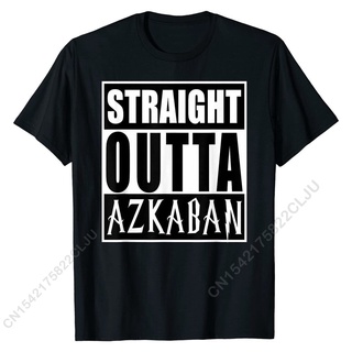 เสื้อยืด ผ้าฝ้าย พิมพ์ลายกราฟฟิค Outta Azkaban ทรงสลิมฟิต สําหรับผู้ชายS-5XL