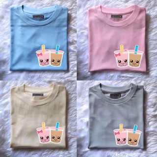 เสื้อแฟชั่นผญ - คาวาอี้ Milktea Highquality ทําเสื้อเชิ้ต unisex COD