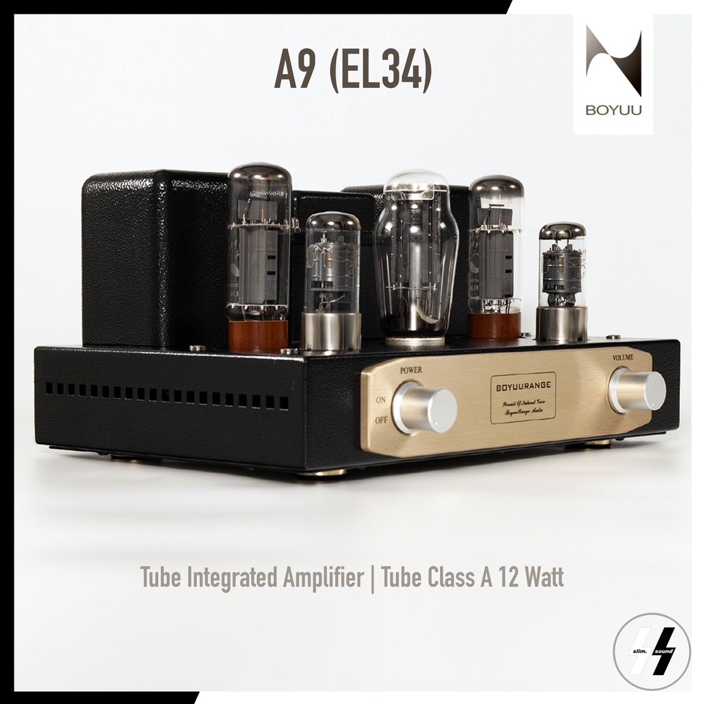 แอมป์หลอด | BOYUU - A9 | EL34 Tube integrated amplifier | Single-ended Class A 12 Watt (โปรดเช็คสต๊อก)