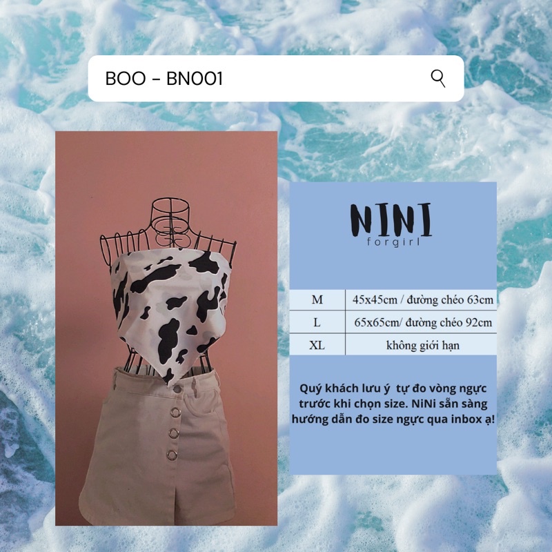 Bandana Bandana Bandana | บีเอ็น001 | ผ้าโพกหัว | ผ้าพันคออกลายวัว