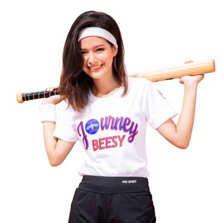 Beesy เสื้อยืด รุ่น Baseball ลายสกรีนเสื้อยืด เสื้อยืดผู้ชาย เสื้อผู้ชายสีสดใส เสื้อยืดผู้หญิง เสื้อผู้หญิงสีสดใส