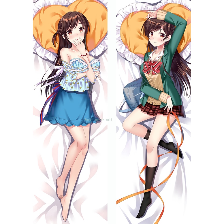 50x180 ซม. อะนิเมะเช่า A Girlfriend Ruka Chizuru Mizuhara Sumi Mami คอสเพลย์ Dakimakura ปลอกหมอนกอดร