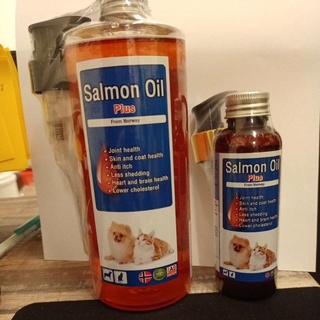 น้ำมันปลาแซลมอน Pure Salmon Oil บำรุงขน ขนสวย สำหรับสุนัขและแมว