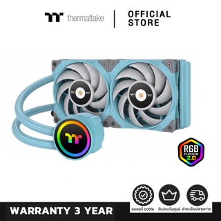 TOUGHLIQUID 240 ARGB Sync Turquoise All-In-One Liquid Cooler ชุดน้ำปิด 2 ตอน [CL-W319-PL12TQ-A]