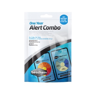 Seachem Alert Combo™ 1 Year Alert Combo™ Seachem sensor technology แพ็คคู่ แถบเตือนวัดค่าแอมโมเนีย และค่า PH ในตู้ปลา