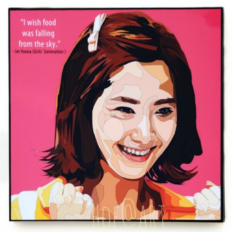 Im Yoona อิม ยุนอา วง Girl's generation SNSD เกิลส์เจเนอเรชั่น นักร้องเกาหลี รูปภาพ​ติดผนัง pop art 