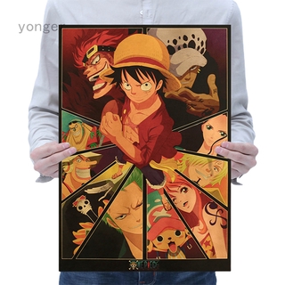 สติ๊กเกอร์โปสเตอร์ลายการ์ตูน One Piece ขนาด 50 . 5x35 ซม .