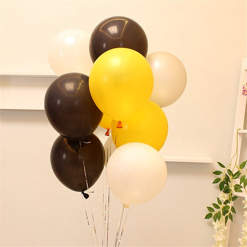 ลูกโป่งยางสีเทาเข้มสีน้ําเงินเข้มสําหรับตกแต่งงานแต่งงาน 20/50/100 ชิ้น 5 นิ้ว - รูปที่ 4