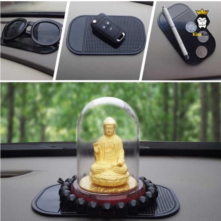 แผ่นกันลื่นในรถ เหนียว แน่น แผ่นซิลิโคนกันลื่นเอนกประสงค์บนรถคละ