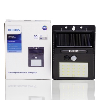 ไฟผนังนอก SOLAR PHILIPS BWS010 LED50/765 0.5 วัตต์ DAYLIGHT สีดำ