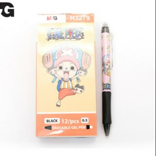 ปากกาเจลลบได้แบบกด M&amp;G ONEPIECE ERASABLE 0.5mm