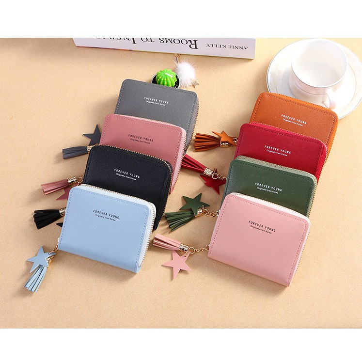 BB พร้อมส่ง💕กระเป๋าสตางค์ใบสั้น Forever Young Q243