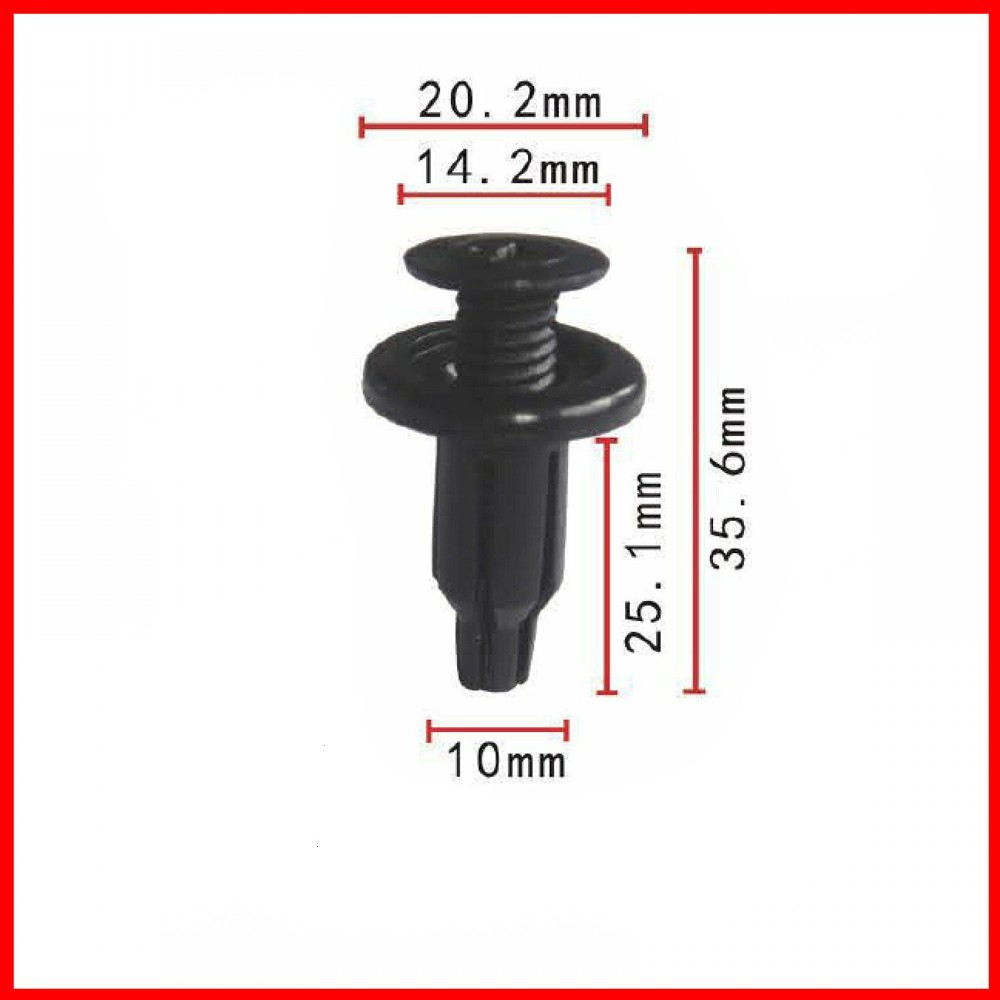 Front & Rear Bumper Push-Type Retainer clip คลิปยึดกันชนหน้าและหลังสำหรับ Honda,Accord,GM (oem:91502-SP0-003 09409-09303 94530624)