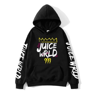 เสื้อกันหนาว มีฮู้ด ลายโลโก้ J UICEWrld juicewrld สีรุ้ง แฟชั่นสําหรับผู้ชาย