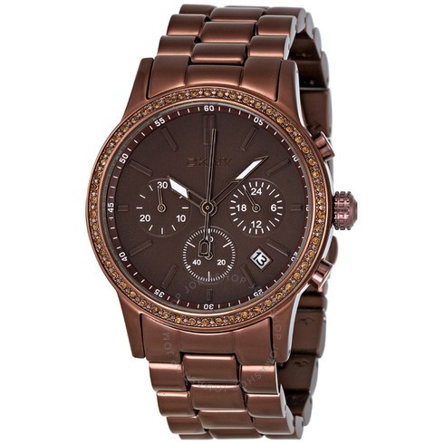 นาฬิกาข้อมือ DKNY  Chronograph Brown Aluminum Ladies Watch NY8349