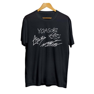 ผ้าฝ้ายแท้เสื้อยืด ผ้าฝ้าย พิมพ์ลาย YOASOBI SCRIBLE JPOP COMBED 30S สไตล์ญี่ปุ่น พรีเมี่ยม สําหรับผู้ชาย และผู้หญิงS-4XL