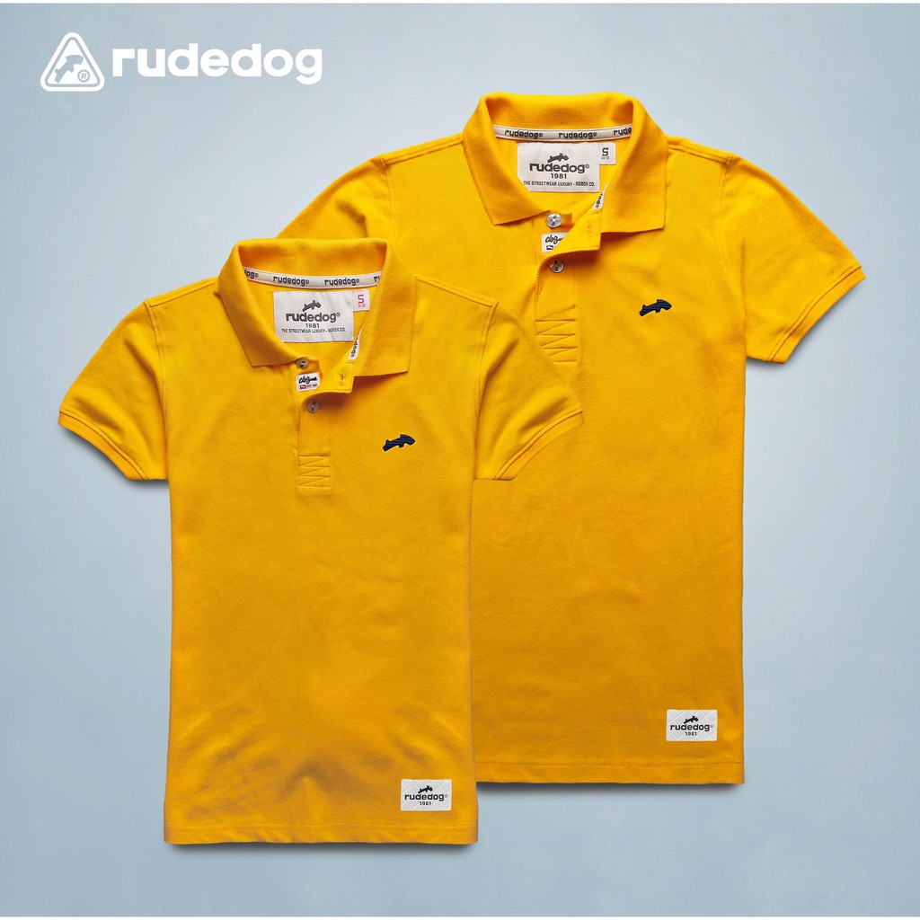 rudedog เสื้อโปโล ชาย หญิง   รุ่น แชมเปี้ยน สีเหลือง