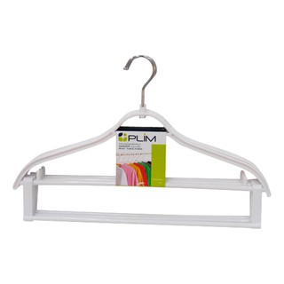 ไม้แขวนเสื้อ H-052SL ขาว PLIM (1x3)CLOTHES HANGER PLIM H-052SL WHITE (1X3)