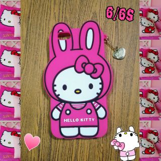 พร้อมส่งเคสซิลิโคนคิตตี้สำหรับไอโฟน6/6Sราคา 150 บาทส่งฟรี