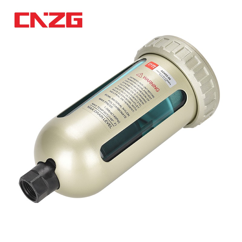 คุณภาพสูง AD402-04 Air Compressor Filter Moisture Water Separator Trap Regulator 1/2 อุปกรณ์ระบายน้ําอัตโนมัติ End