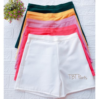 กางเกงขาสั้น มี23สี Hanako Short Pants (Size S-4XL) มี COD กางเกงขาสั้นฮานาโกะ(เอว 26"-38") ซิปข้าง กระเป๋าข้าง