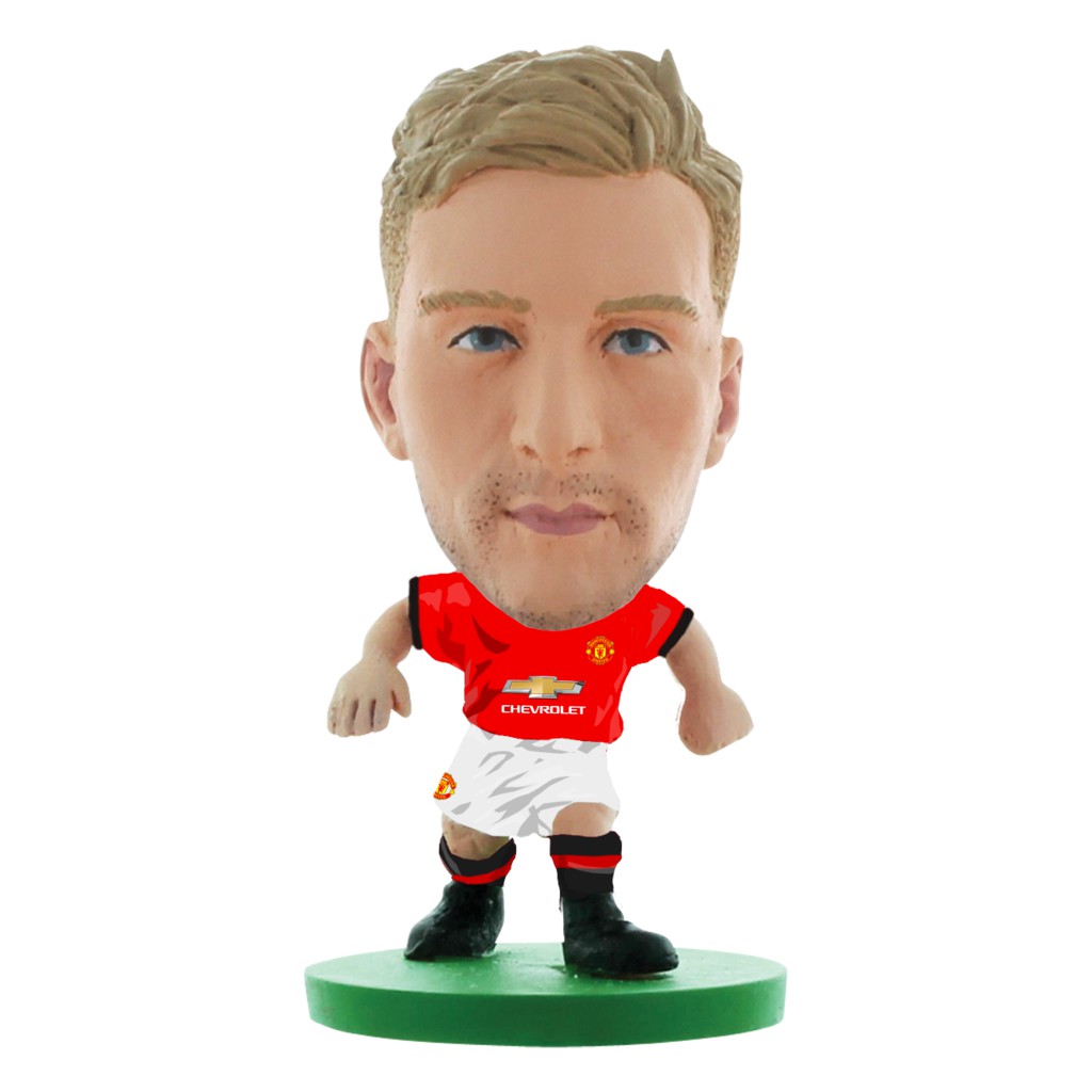 โมเดลนักฟุตบอล SoccerStarz ลิขสิทธิ์แท้จากสโมสร Manchester United - Luke Shaw 2018