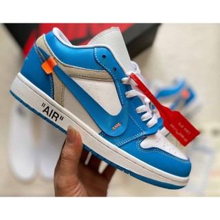 Nike Air Jordan 1 Low Off White(size37-45) White Blue