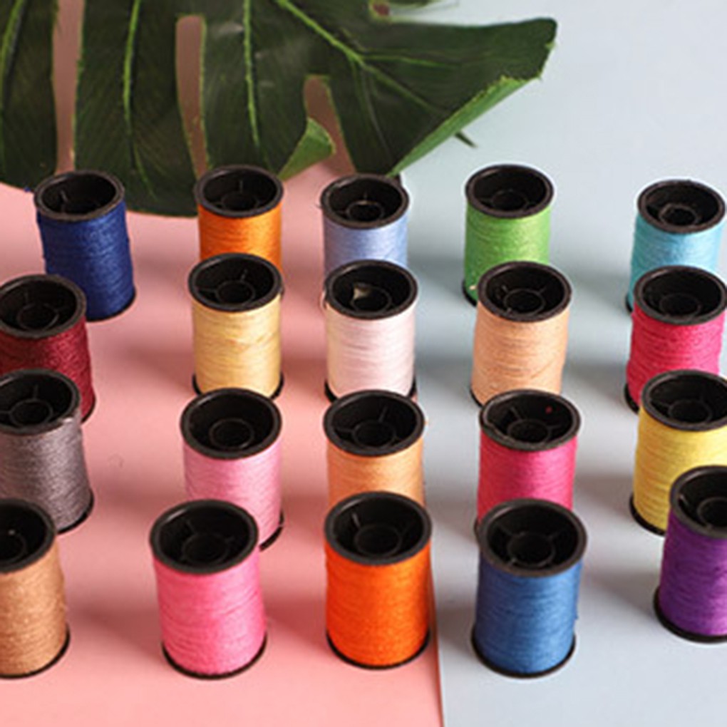 64Spools ชุดด้ายเย็บผ้าคละสีชุดเครื่องมือเย็บผ้า Selectwho - รูปที่ 2